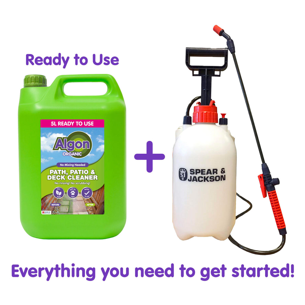Algon Organic Patio Cleaner 5 Litre Ready to Use with Sprayer
